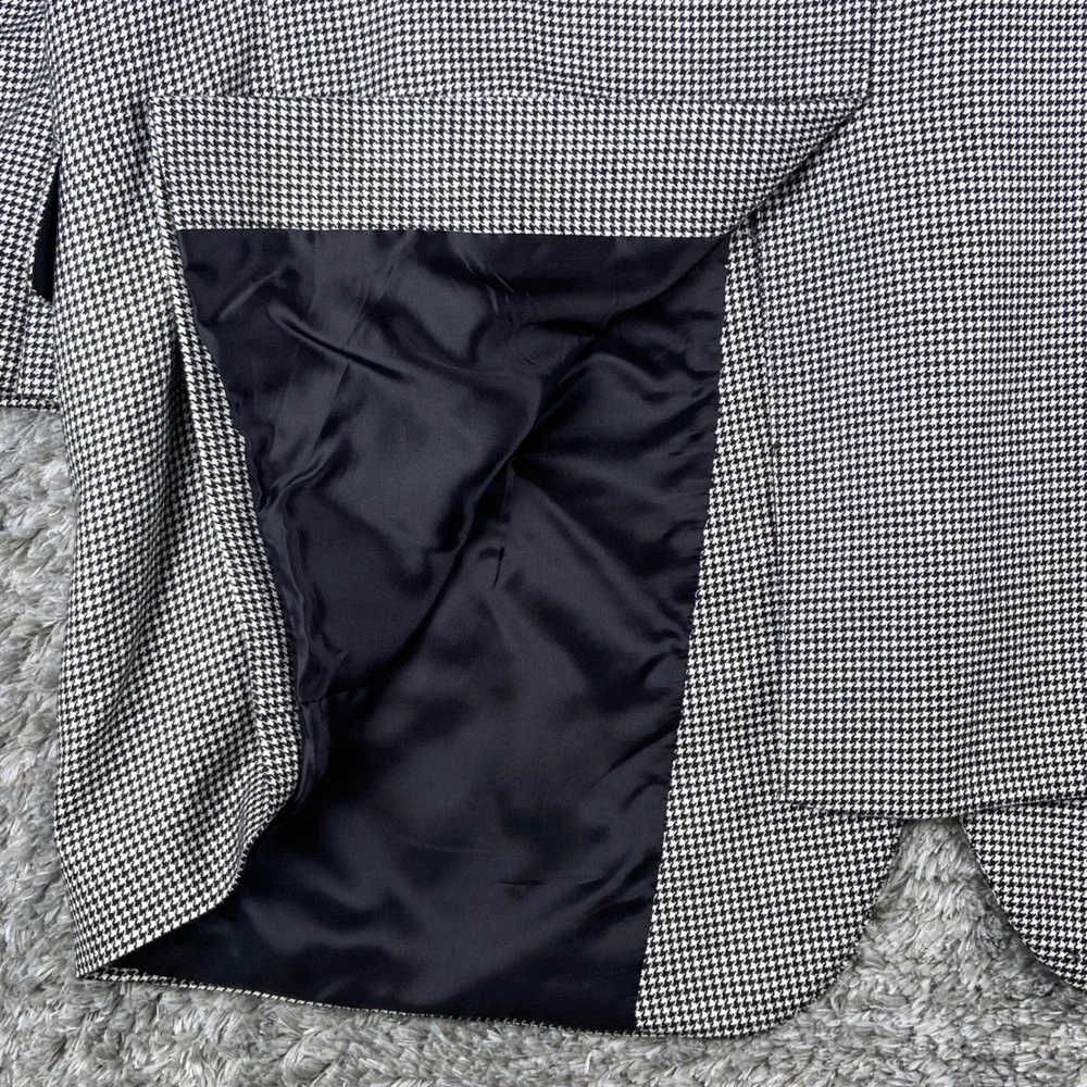 Jack Victor Blazer Mens 54L Grey Houndstooth Loro Piana Cashmere Sport Coat